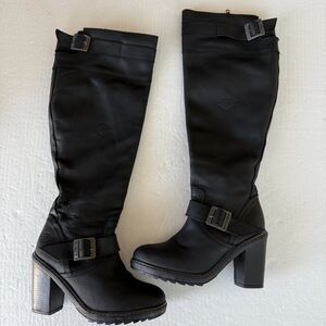 Size 9.5M - HARLEY-DAVIDSON WOMEN'S BOOTS CHARLEVOIX. Motorcycle High boots.